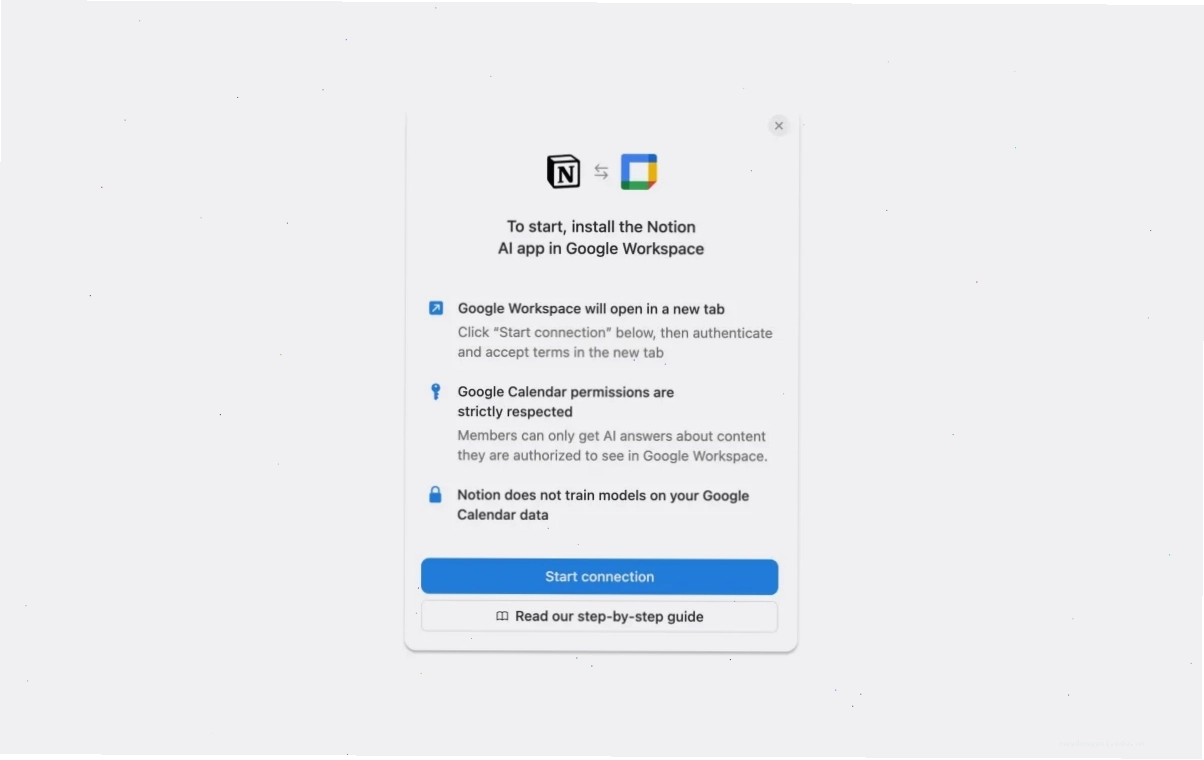 Bắt đầu thiết lập Trình kết nối AI Google Calendar