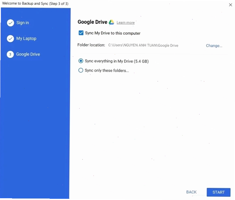 Biểu đồ lợi ích đồng bộ google drive với máy tính