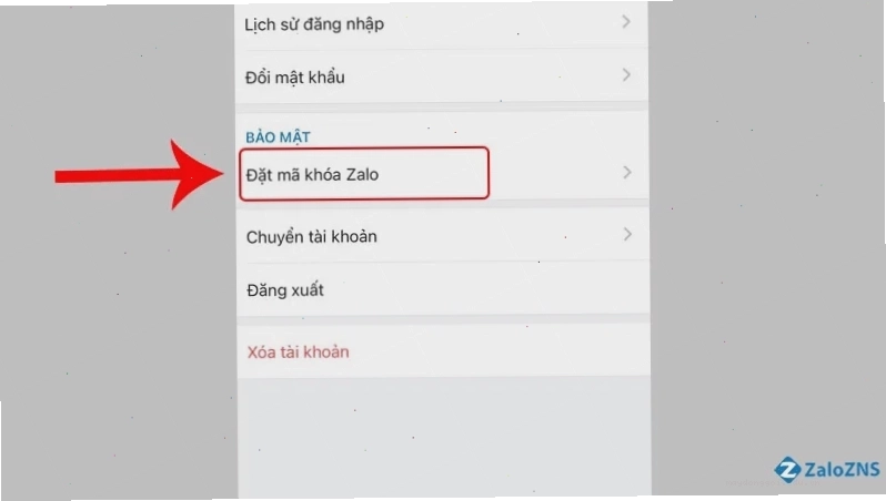 Biểu tượng ổ khóa trên Zalo PC
