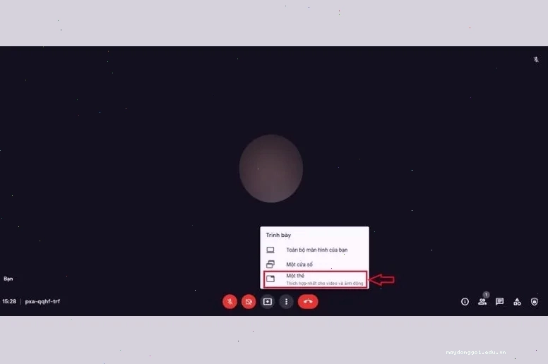 Cách chia sẻ âm thanh trên Google Meet