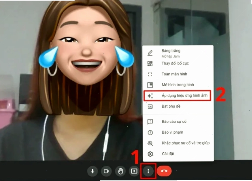 Cách đổi background trong Google Meet trên máy tính