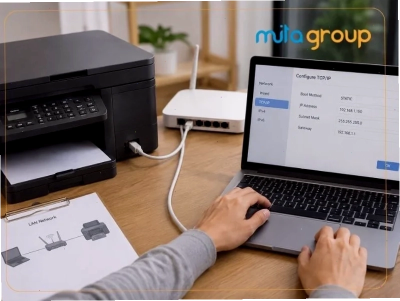 Cách kết nối máy in qua mạng LAN bằng địa chỉ IP