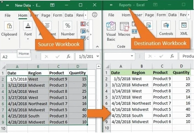 Cách lấy dữ liệu từ sheet này sang sheet khác tự động bằng Paste Link