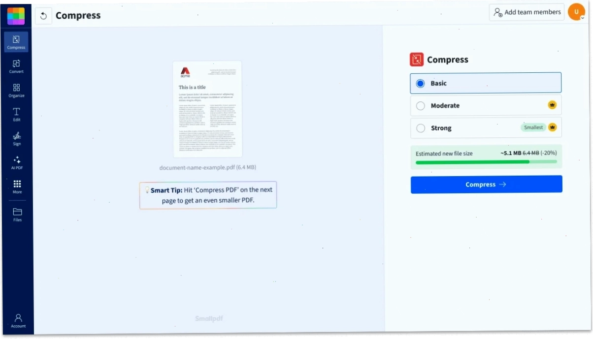 Cách nén file PDF nhanh chóng với công cụ trực tuyến