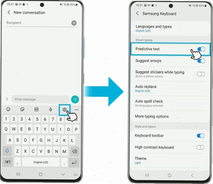 Cách tắt âm bàn phím khi gõ chữ trên samsung qua cài đặt âm thanh