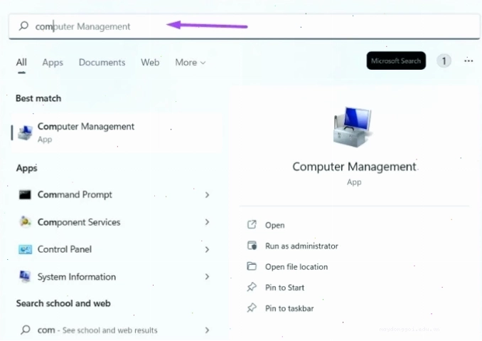 Cách thay đổi User Name trên laptop bằng Computer Management