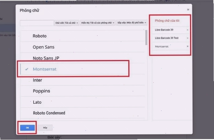 Cách thêm font chữ tiếng việt mới vào google docs hiệu quả