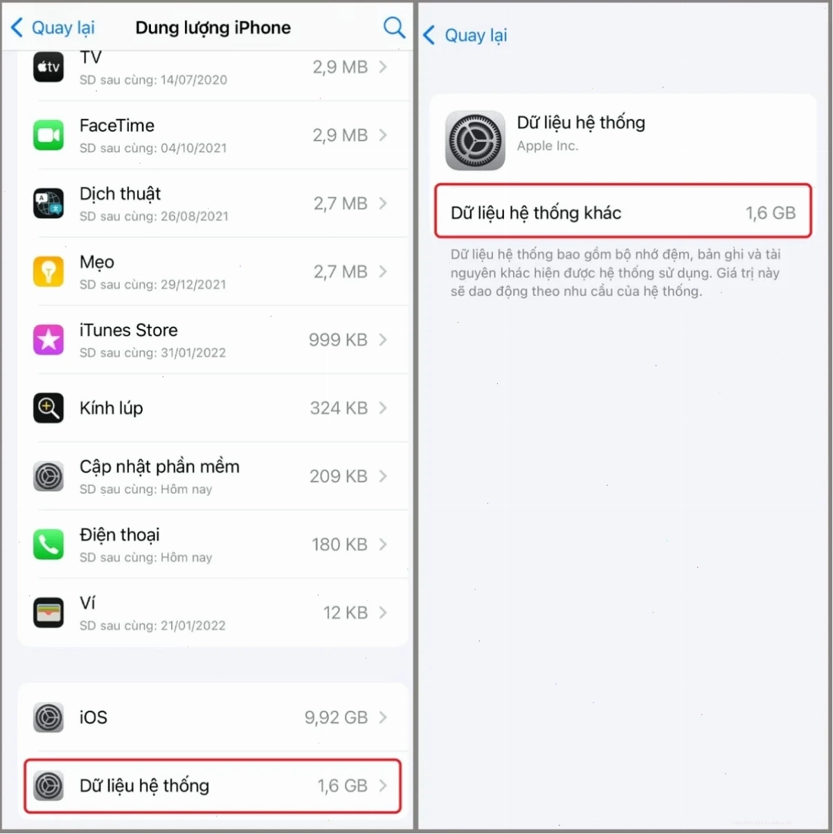 Cách xem dung lượng iCloud để giải phóng không gian lưu trữ iPhone
