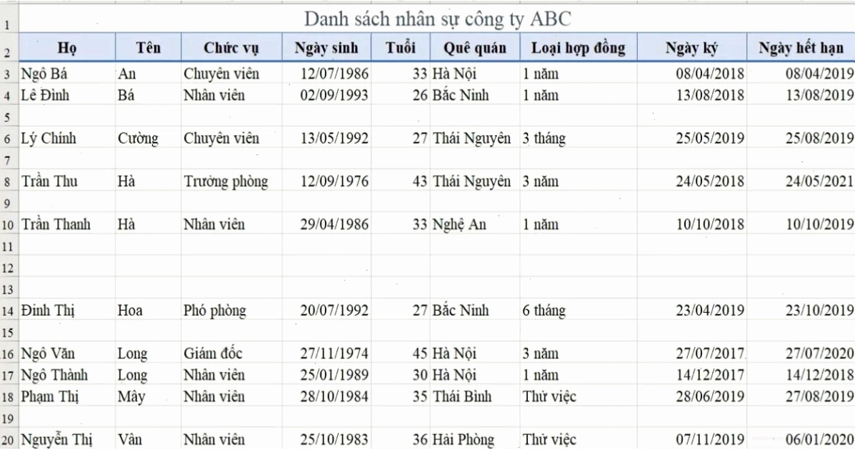 Cách xóa dòng trống hàng loạt excel bằng Go To Special