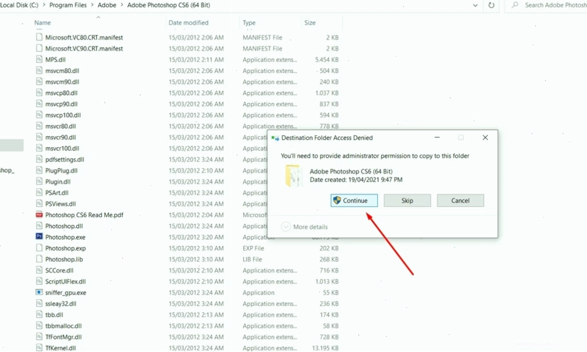 Cài đặt file crack
