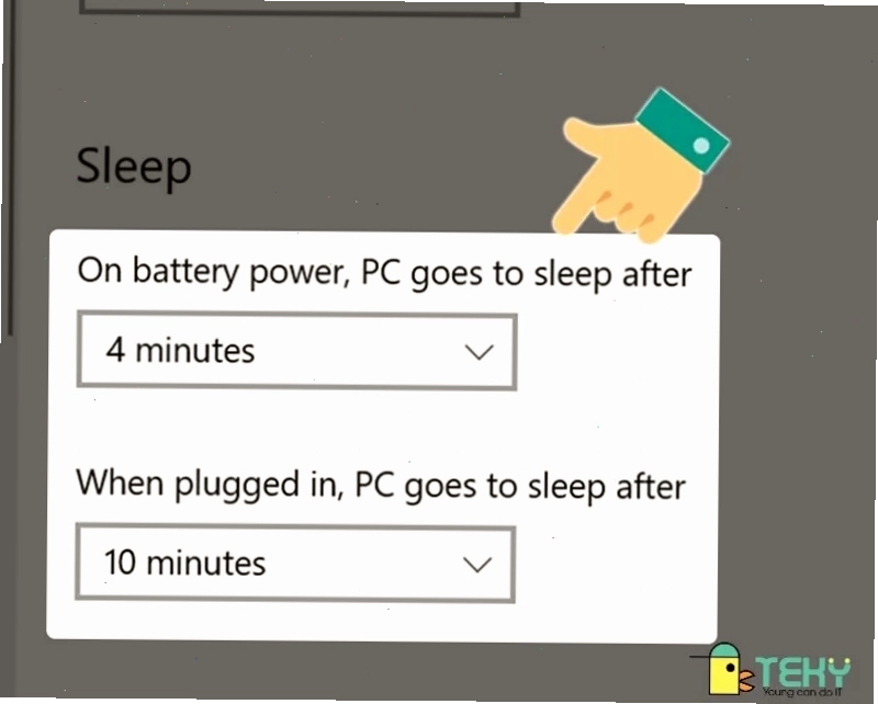 Cài đặt Power Options ảnh hưởng đến chế độ Sleep