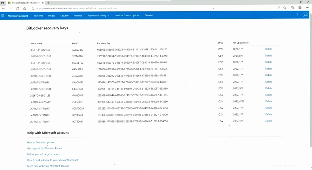 Cảnh báo về rủi ro khi cố gắng gỡ bỏ mật khẩu BitLocker không có key recovery