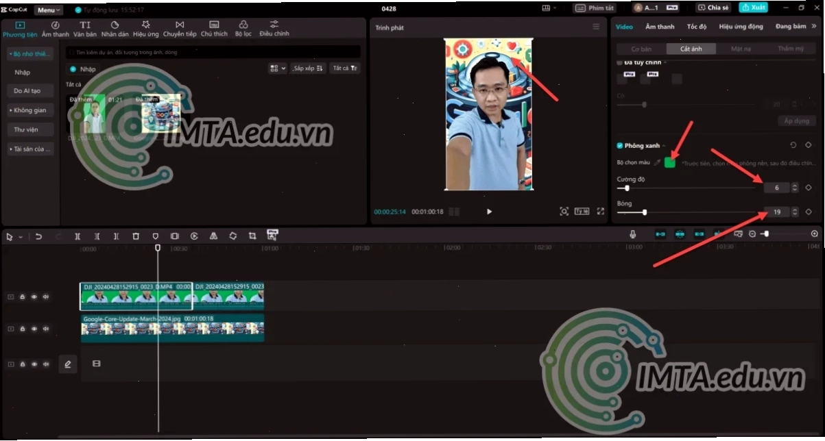 capcut pc tách nền video