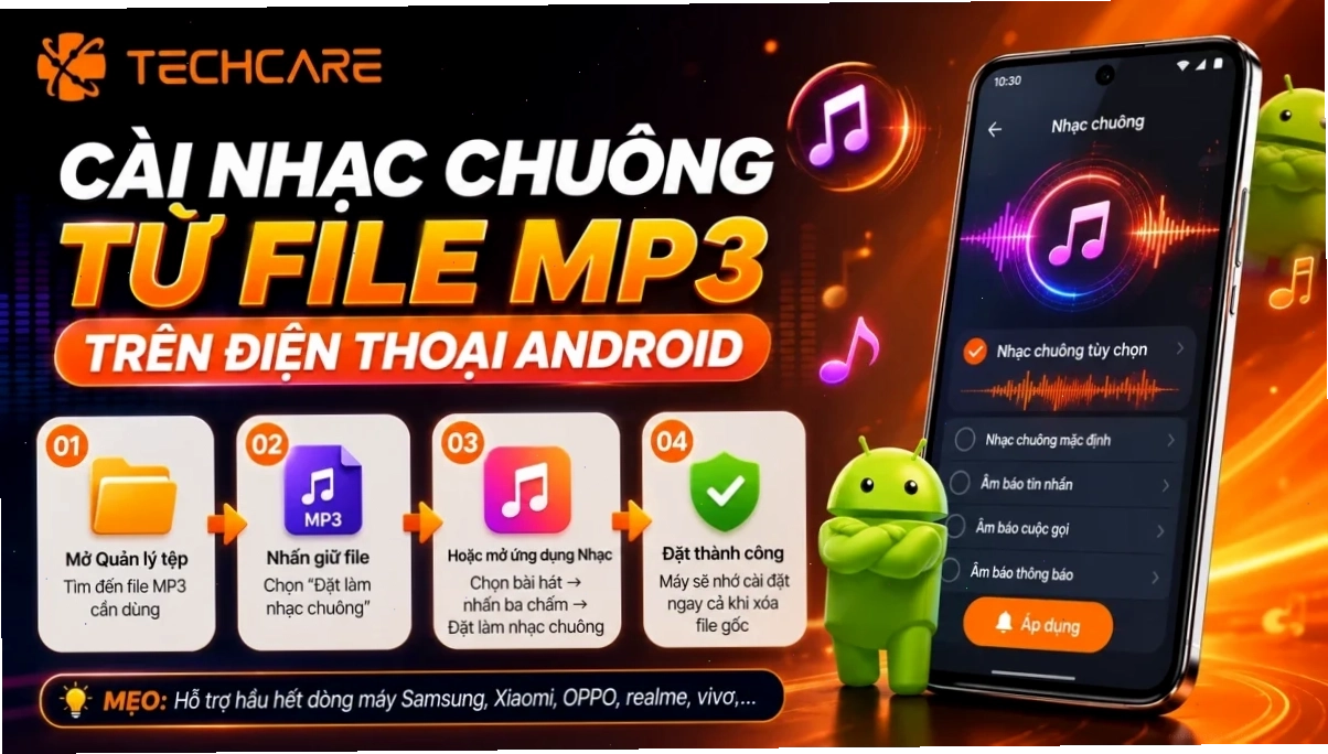 Cắt nhạc làm nhạc chuông trên điện thoại Android