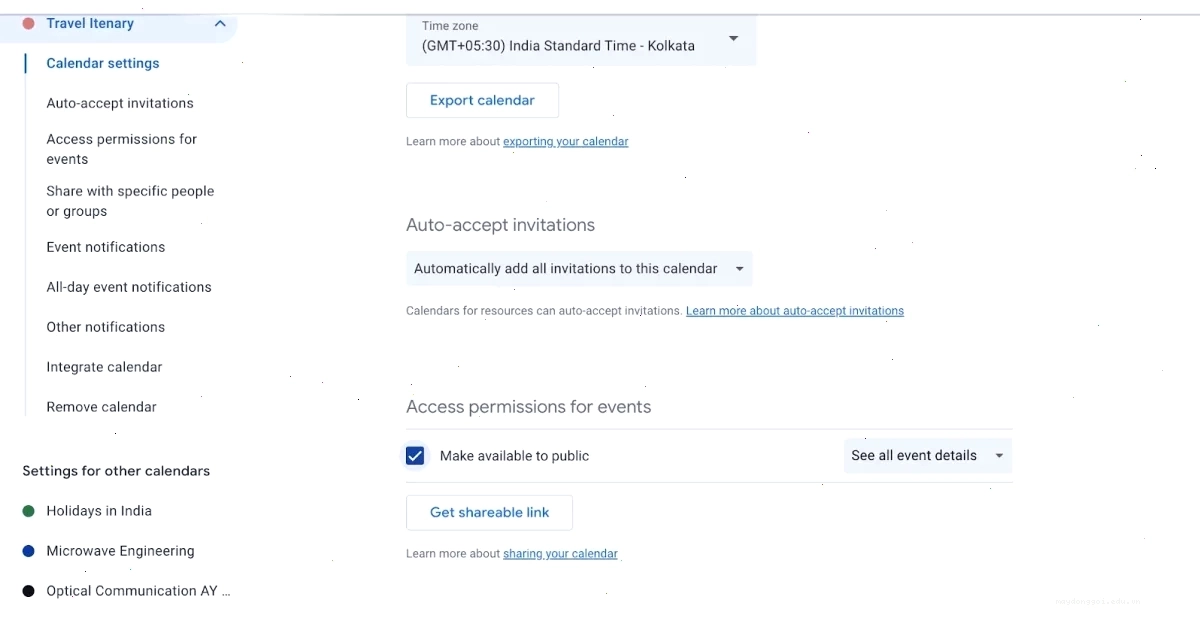 Chia sẻ Lịch Google của bạn cách nhúng lịch Google vào Notion