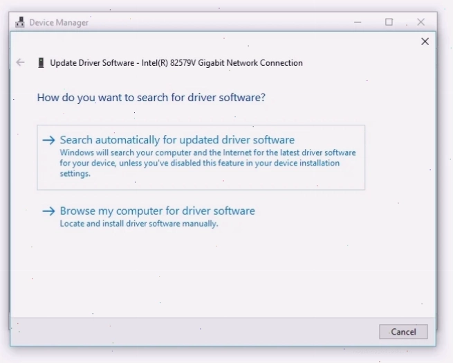 Chọn Search Automatically for Updated Drivers để cập nhật driver
