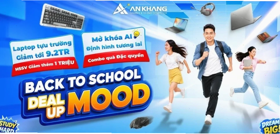 CTKM AKC Back to School: Laptop tựu trường giảm đến 9,2 triệu