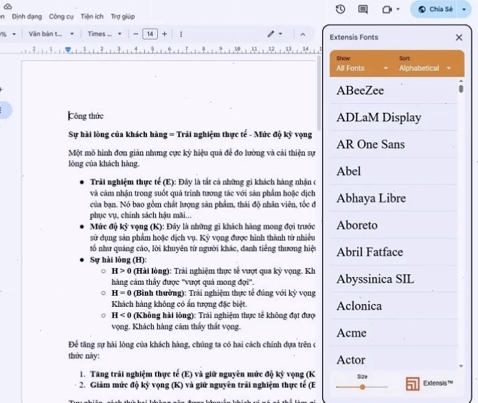 Extensis Fonts