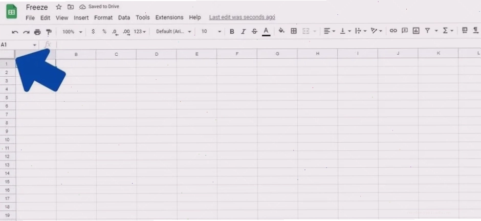 Giao diện cố định dòng tiêu đề Google Sheets trên điện thoại