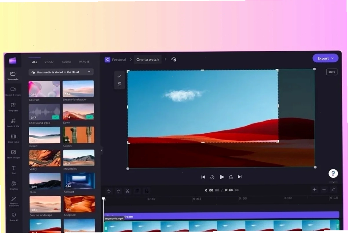 Giao diện phần mềm chỉnh sửa video chuyên nghiệp