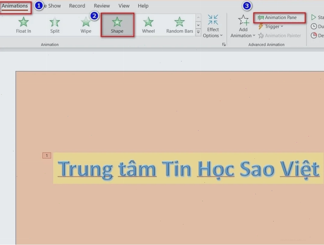 hình ảnh chọn hiệu ứng shapes trong powerpoint