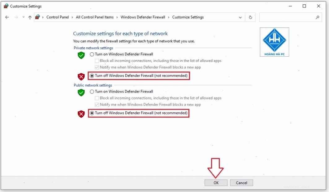 Hướng Dẫn Cách Tắt Tường Lửa Win 10 Bằng Control Panel