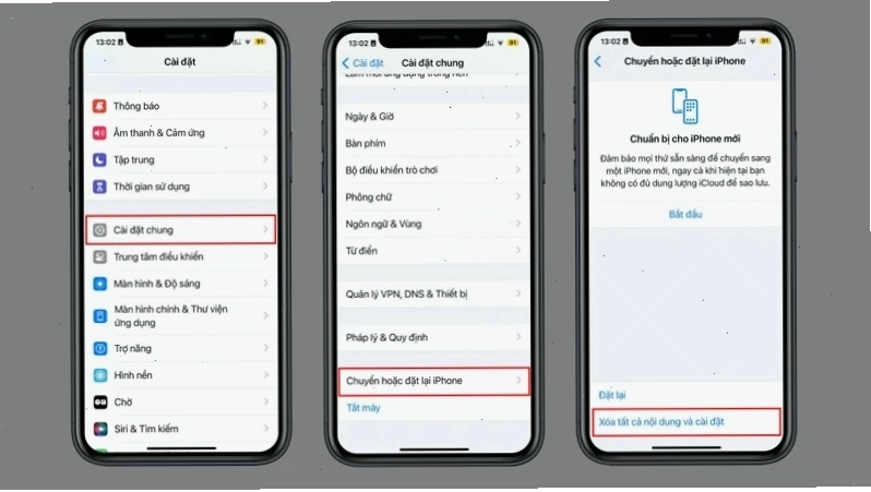 Khôi phục cài đặt gốc xem lỗi có được khắc phục hay không