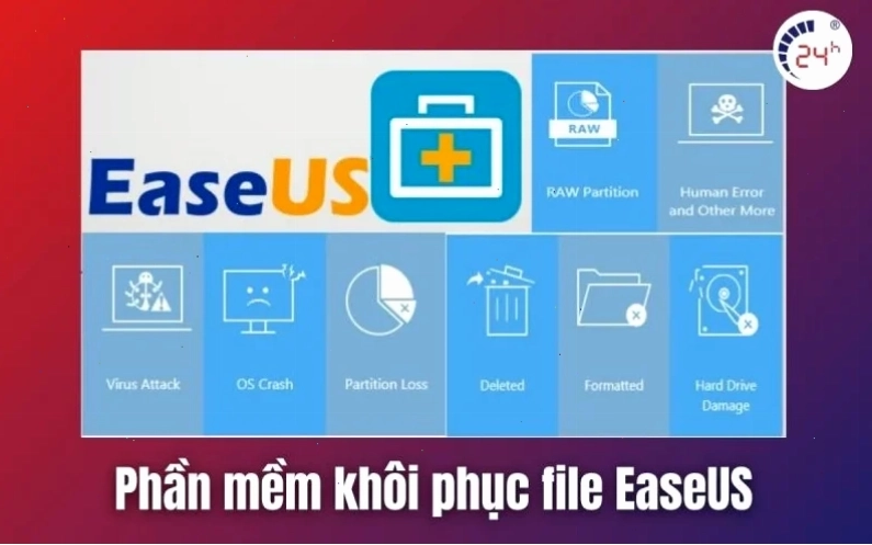 Khôi phục file đã xóa vĩnh viễn bằng Phần mềm EaseUS