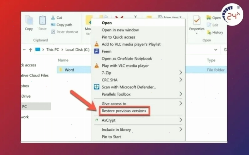 Khôi phục file đã xóa vĩnh viễn trên máy tính bằng File History