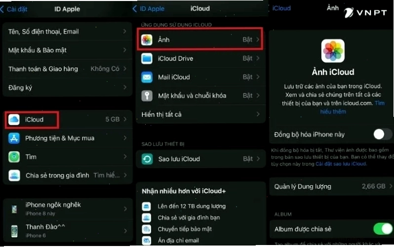 Kiểm tra chất lượng ảnh iCloud