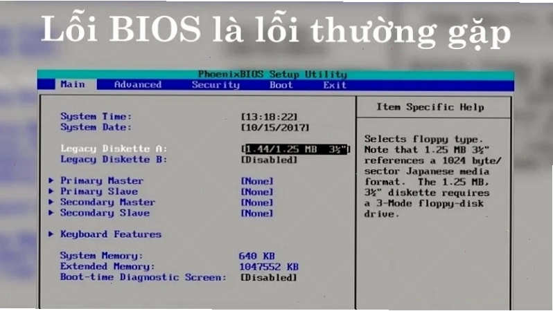 Kiểm tra kết nối cáp ổ cứng khi máy tính khởi động vào thẳng BIOS