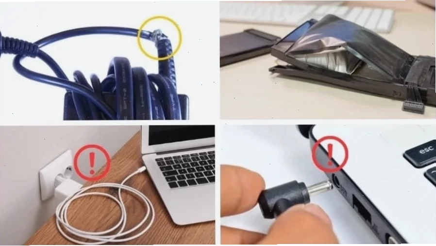 Kiểm tra kỹ dây sạc và củ sạc xem có dấu hiệu đứt, gãy hoặc hư hỏng