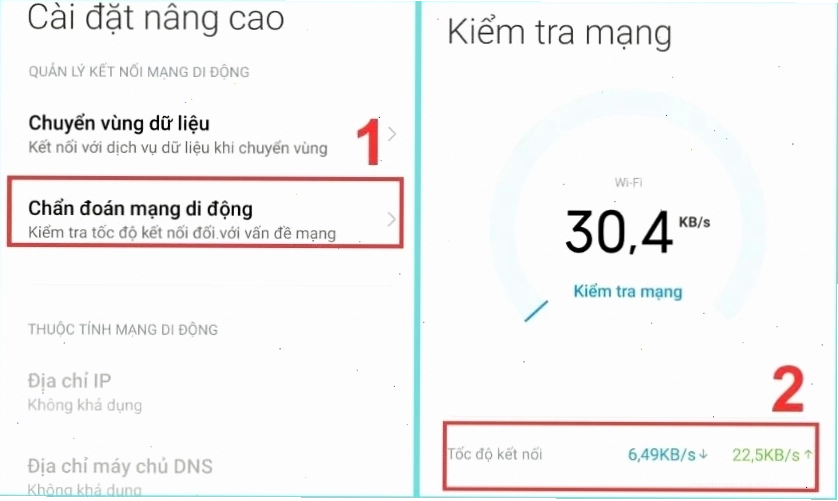 Kiểm tra lại kết nối Internet, WiFi trên điện thoại