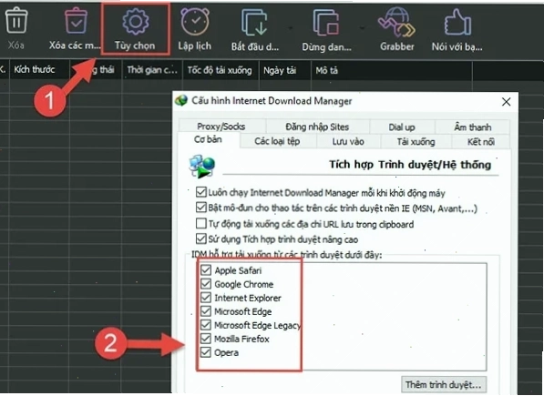 Kiểm tra tiện ích IDM Integration Module trên Chrome