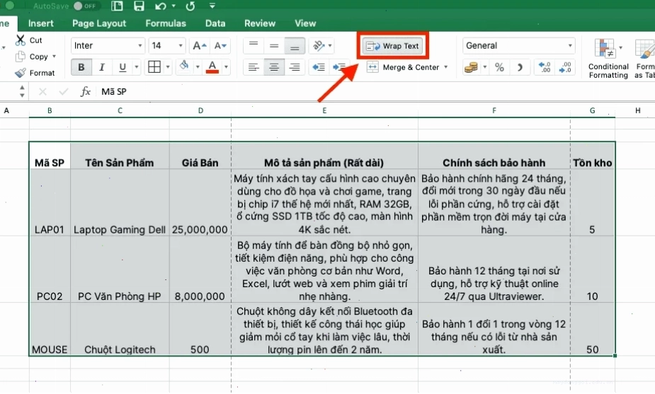 Lặp lại tiêu đề bảng ở mọi trang in (Print Titles)