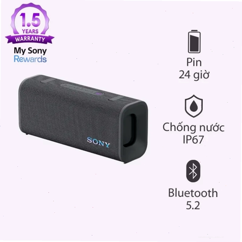 Loa Sony ULT Field 3 (SRS-ULT30), Pin 24h, Chống Nước IP67, Bluetooth 5.2, Party Connect, App Sony Sound Connect