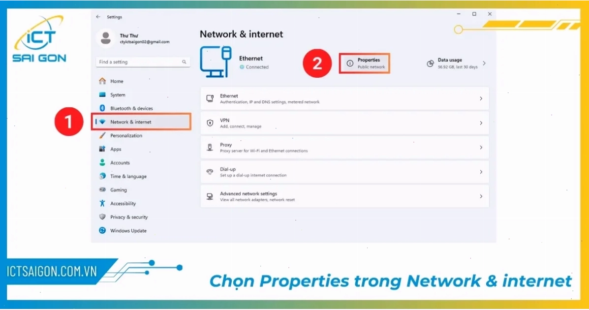 Mạng lan nội bộ không nhìn thấy máy tính khác do cấu hình Public