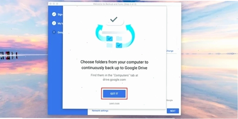Minh họa cách đồng bộ dữ liệu máy tính với google drive