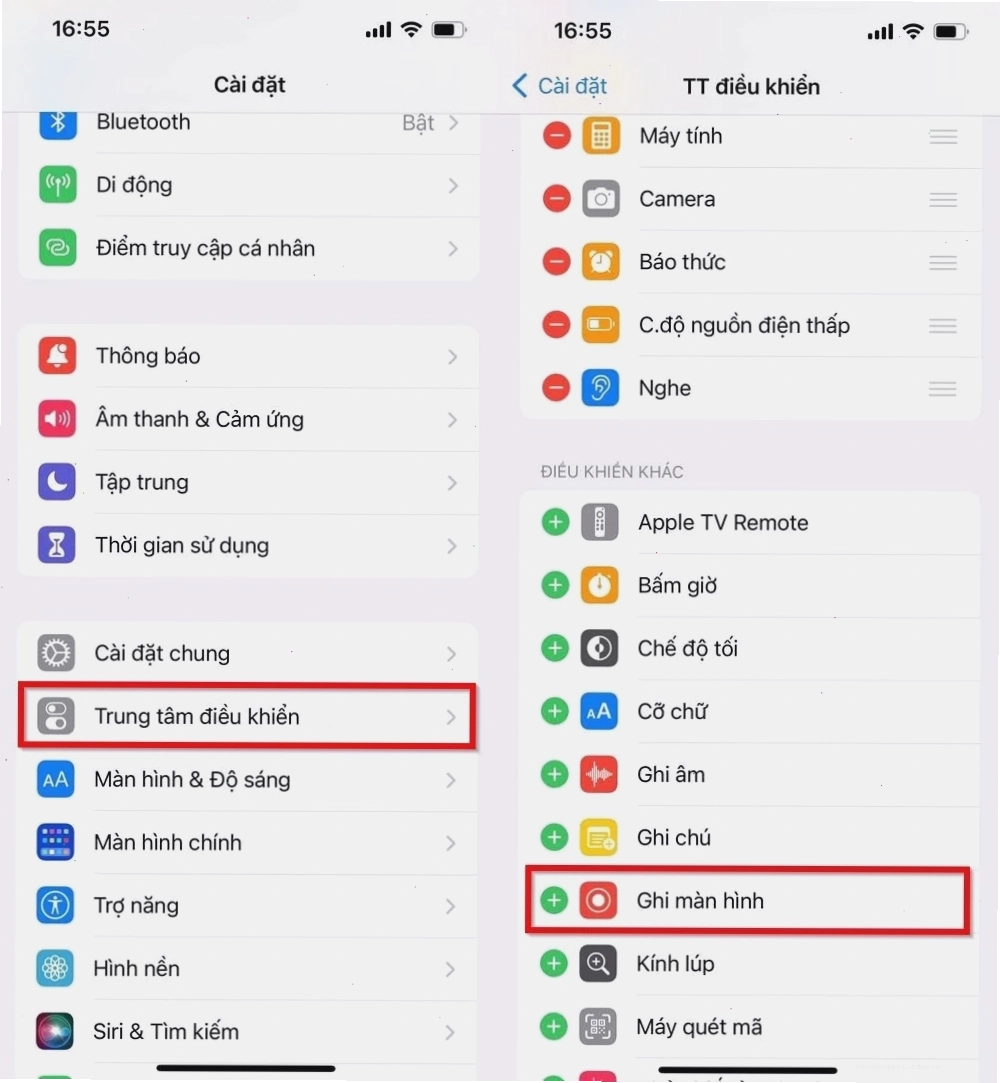 Minh họa cách quay màn hình iPhone 17 Pro Max