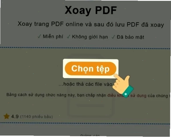 Mở PDF24 Tool và nhấn Chọn tệp