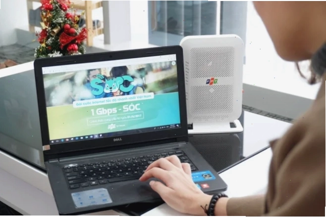 Modem WiFi được đặt ở vị trí trung tâm, thoáng đãng trong nhà