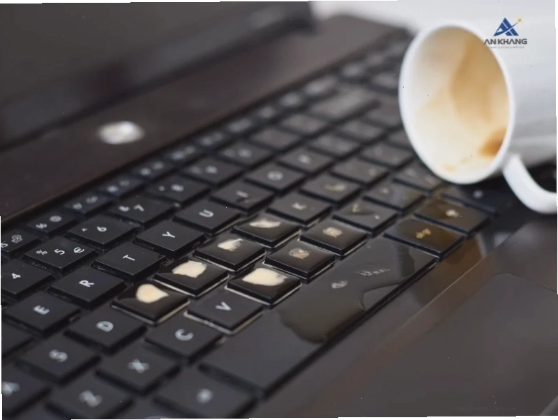 Nguyên nhân bàn phím laptop bị liệt do bụi bẩn và ẩm ướt