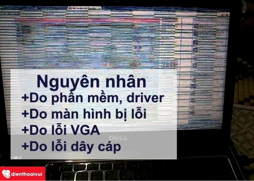 Nguyên nhân dẫn đến lỗi sọc màn hình laptop