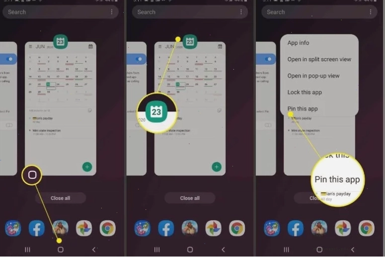 Nhấn Ghim ứng dụng này (Pin this app) là hoàn thành