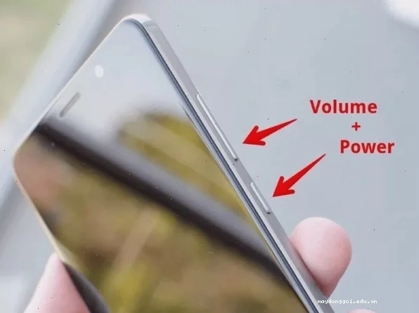 Nhấn giữ tổ hợp phím Nguồn Tăng âm lượng để hard reset