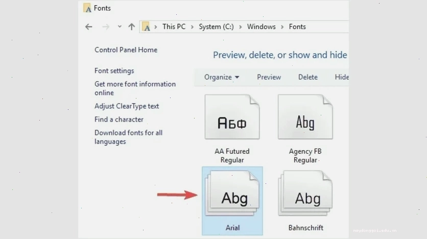 Những cách khắc phục lỗi font chữ trên Win 10