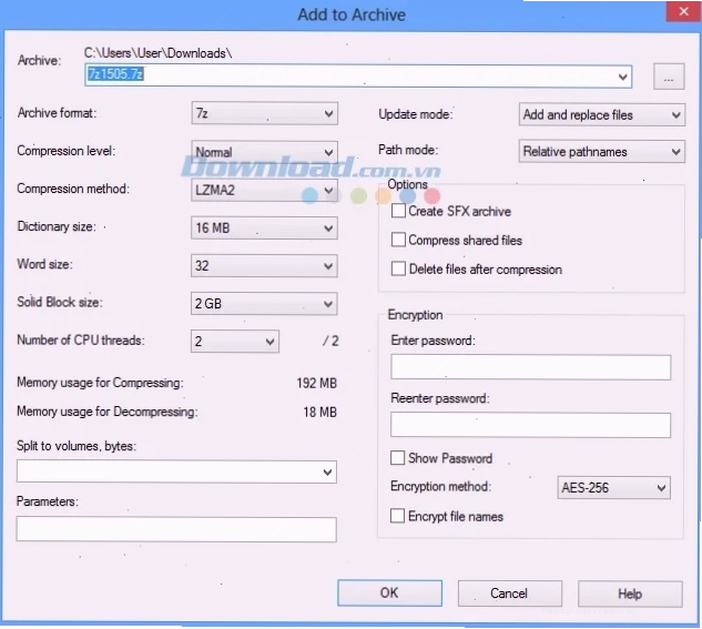 phần mềm nén file 7zip winrar