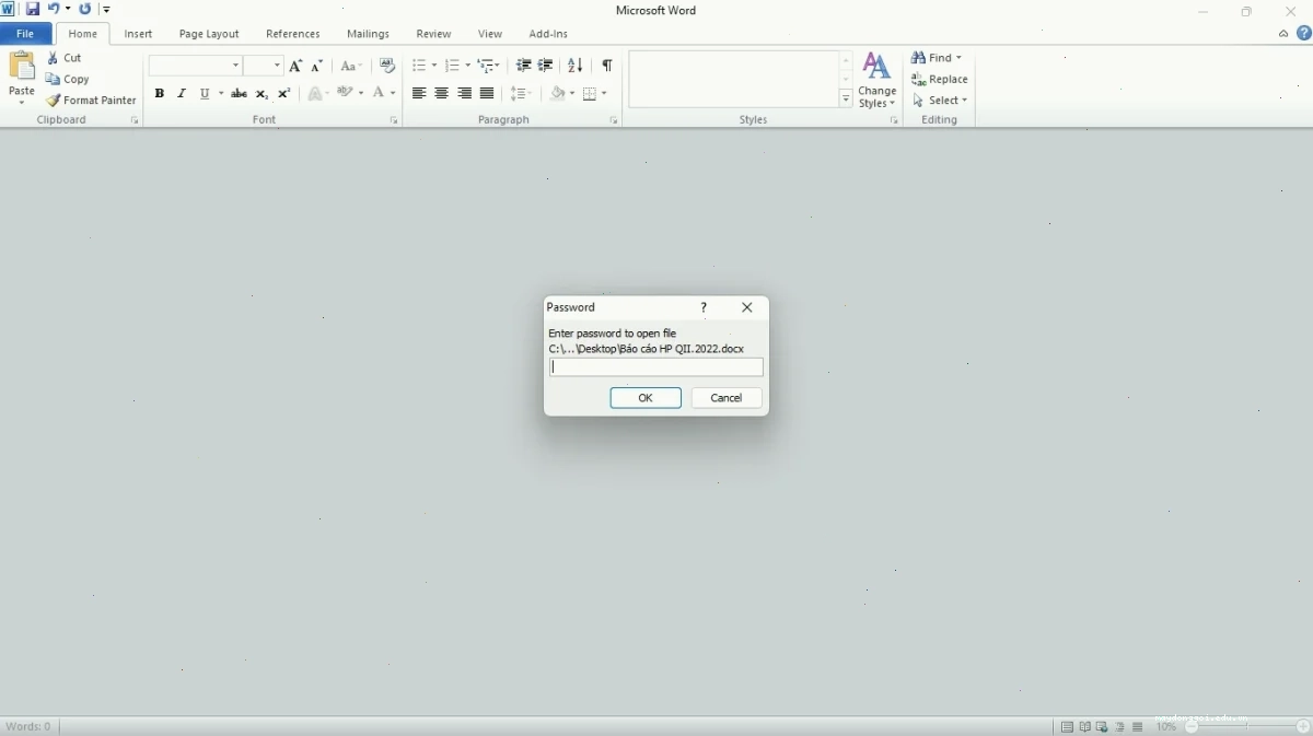 Quên mật khẩu file Word là nỗi ám ảnh của nhiều người