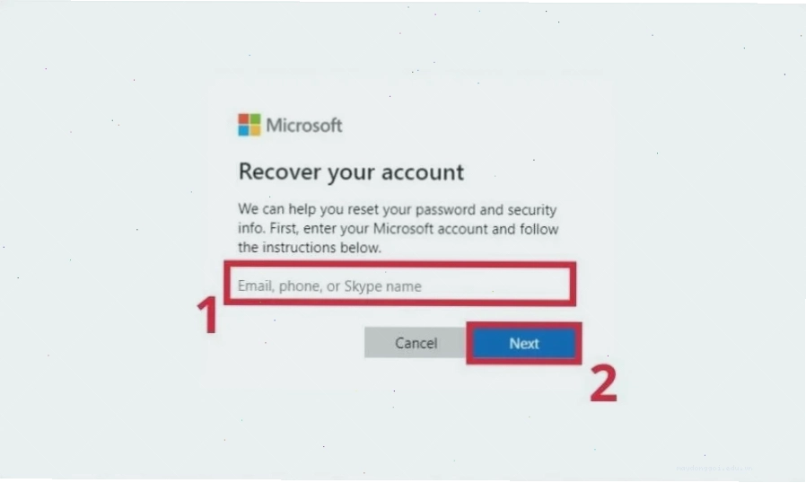 Reset mật khẩu Windows online với Microsoft Account