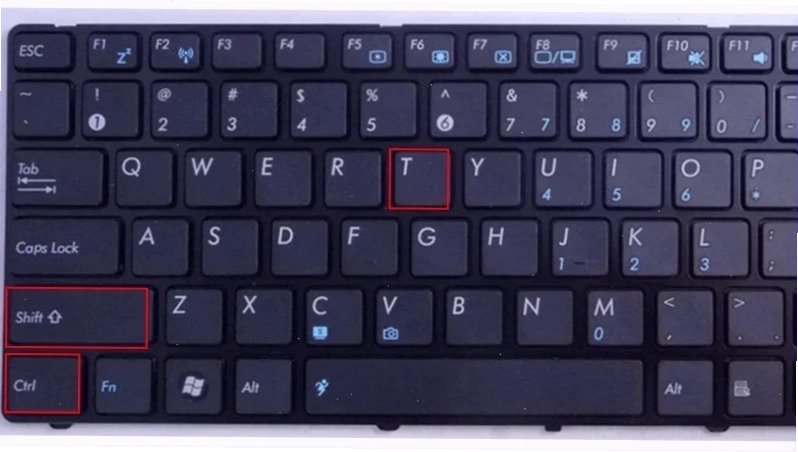 Sử dụng tổ hợp phím tắt để khôi phục tab Chrome
